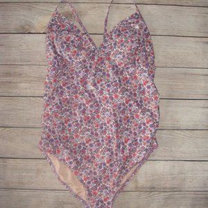Isabel Maternity Tie Shoulder One Piece Swimsuit PINK LARGE #ab26 Isabel Maternity Tie Shoulder One Piece Swimsuit PINK LARGE #ab26